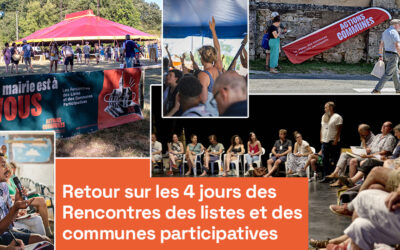 Retour sur les quatre jours des Rencontres des listes et des communes participatives