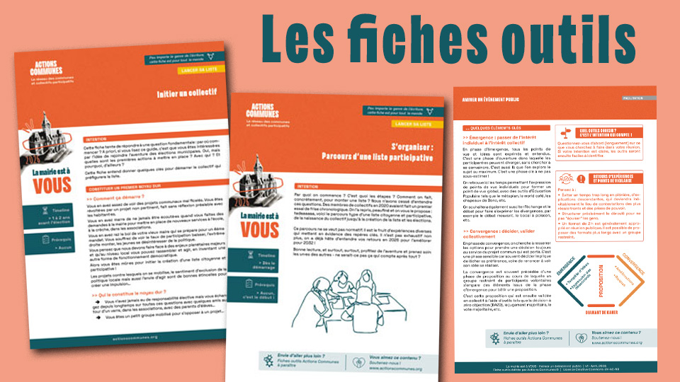 25 fiches pour inspirer les dynamiques collectives, pour promouvoir la démocratie locale